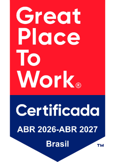 Selo Great Place to Work, empresa certificada de abril de 2026 a abril de 2027